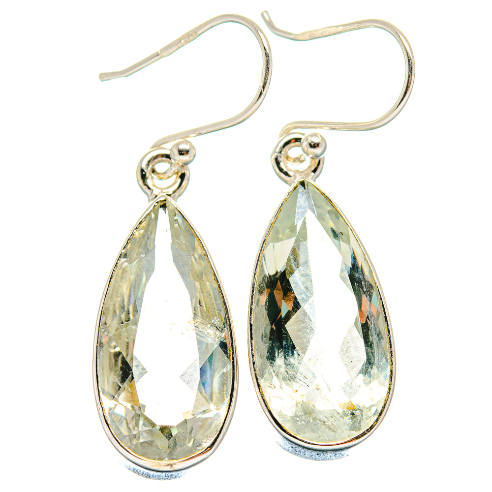 Green Amethyst Earrings handcrafted by Anasilvercos - EARR424241