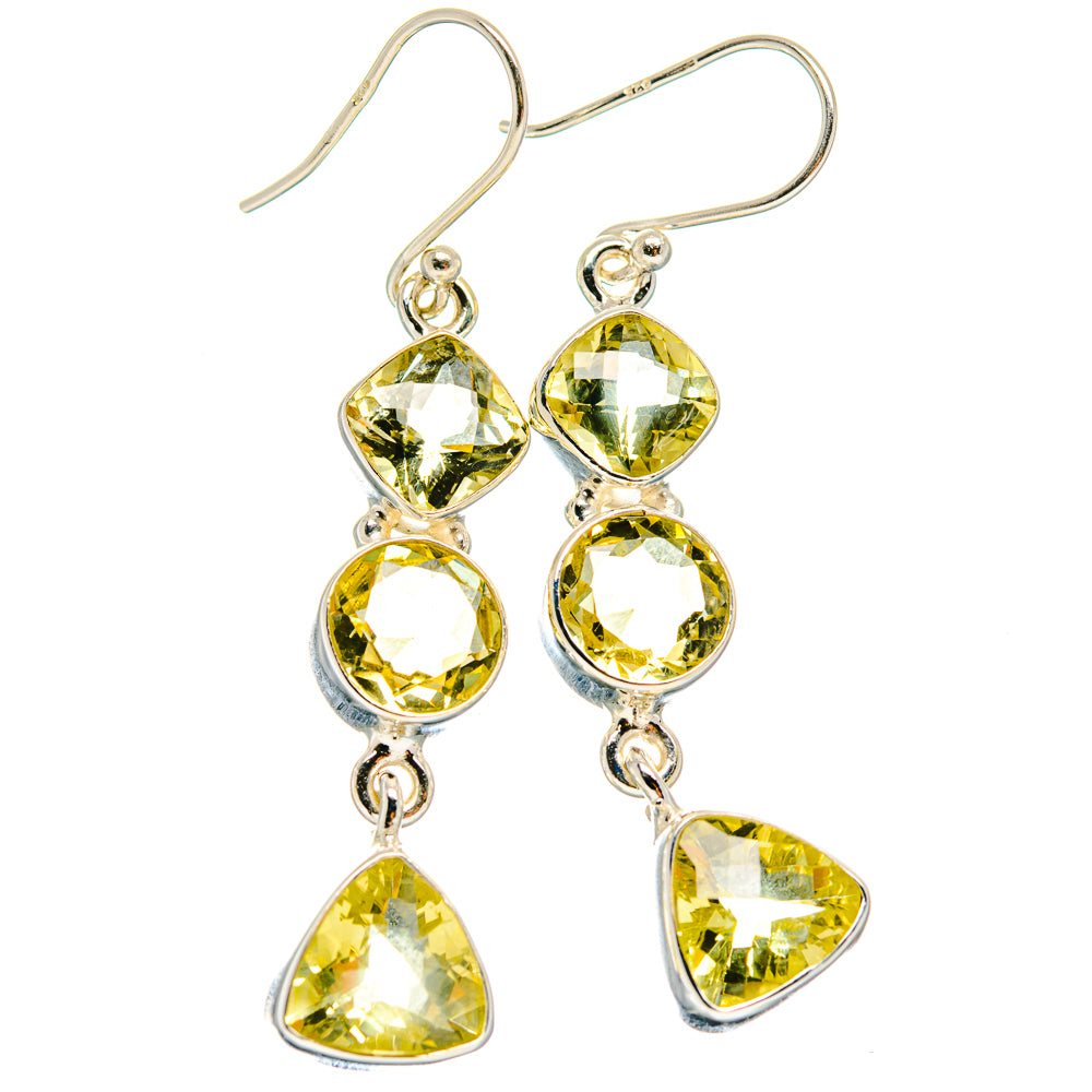 Citrine Earrings handcrafted by Anasilvercos - EARR424254