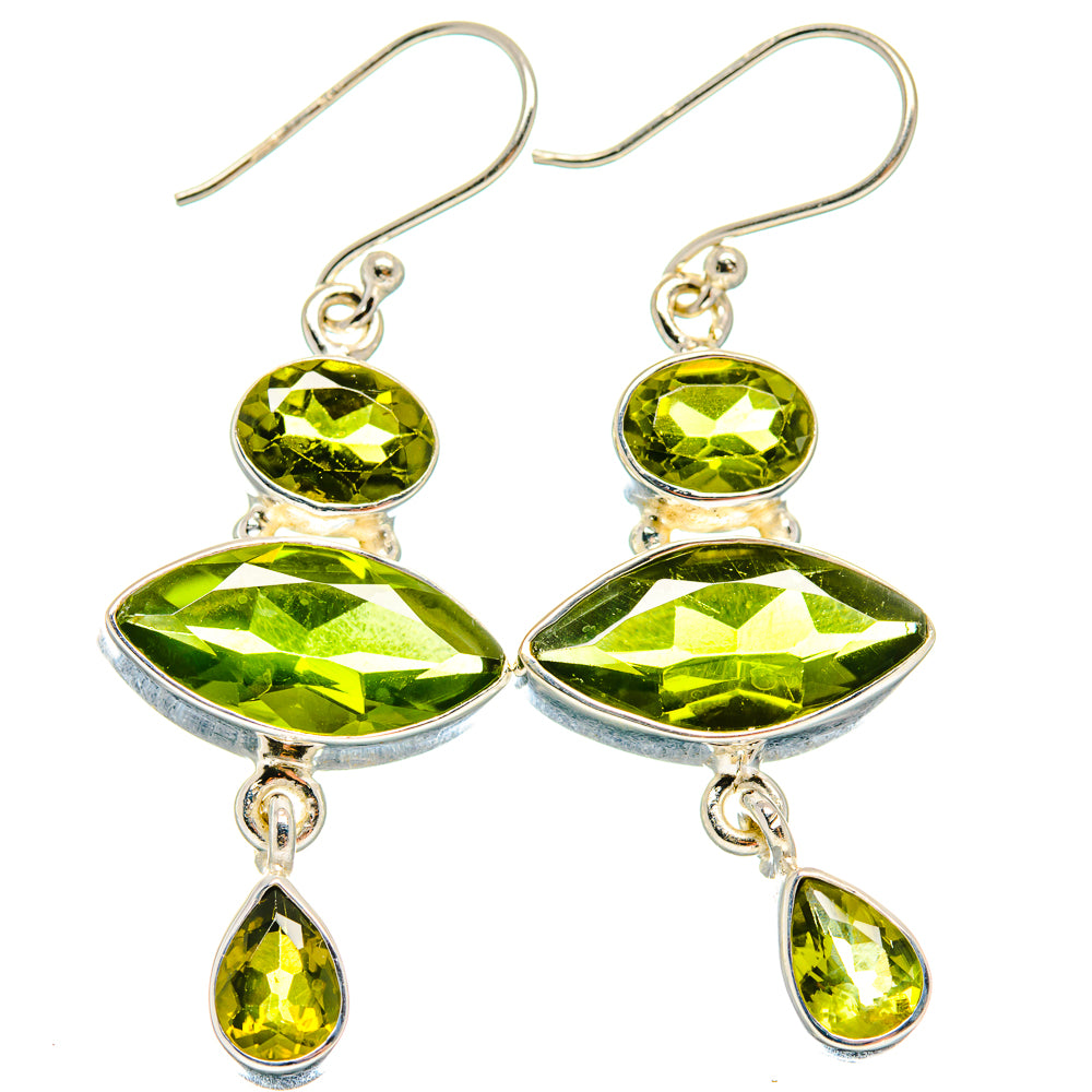 Peridot Earrings handcrafted by Anasilvercos - EARR424264