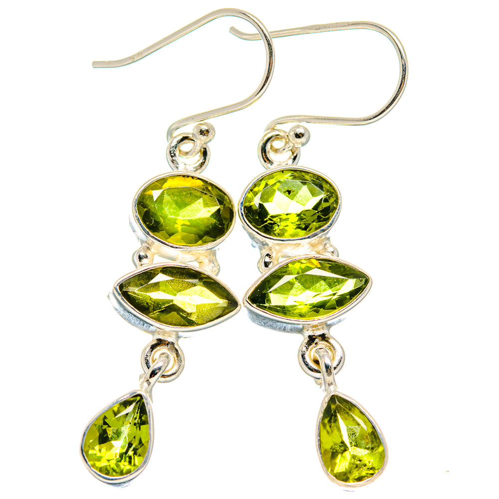 Peridot Earrings handcrafted by Anasilvercos - EARR424265