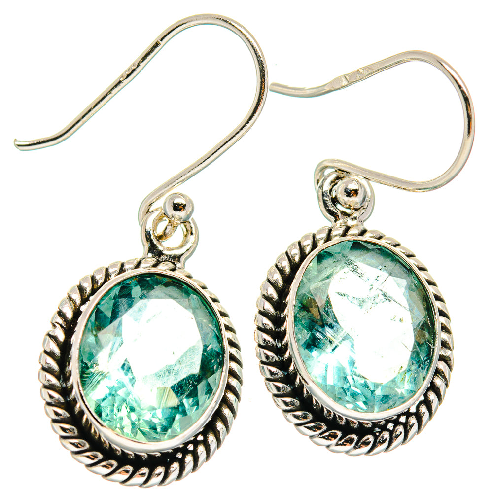 Green Fluorite Earrings handcrafted by Anasilvercos - EARR424267
