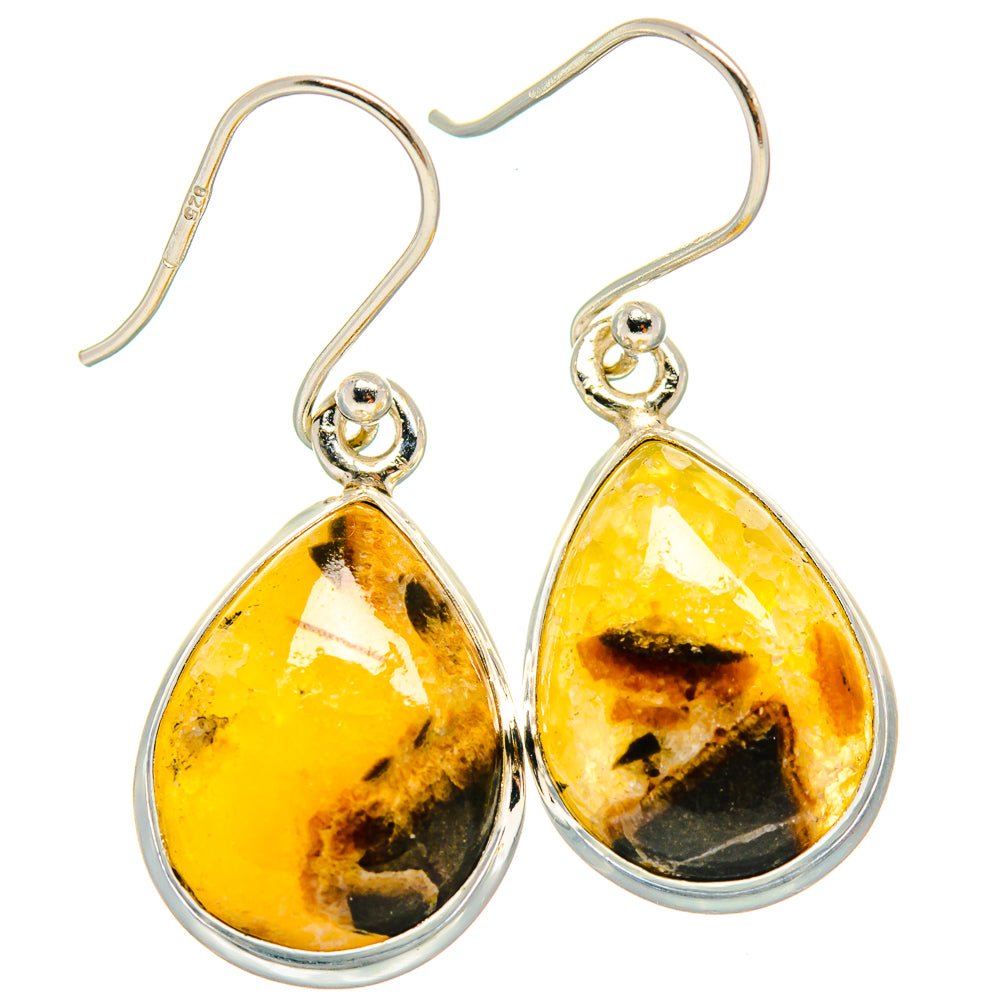 Septarian Nodule Earrings handcrafted by Anasilvercos - EARR424268
