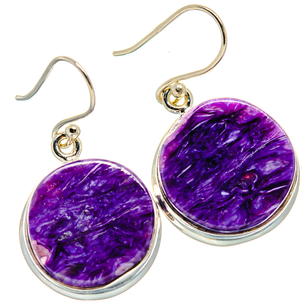 Charoite Earrings handcrafted by Anasilvercos - EARR424269