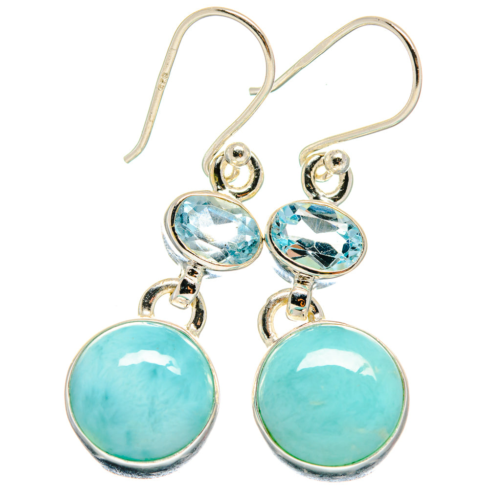 Larimar Earrings handcrafted by Anasilvercos - EARR424281