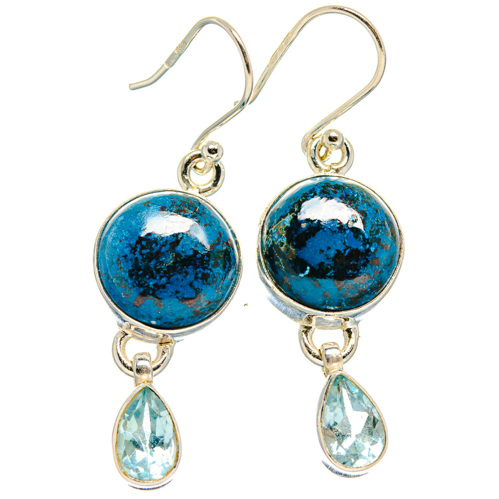 Shattuckite Earrings handcrafted by Anasilvercos - EARR424291
