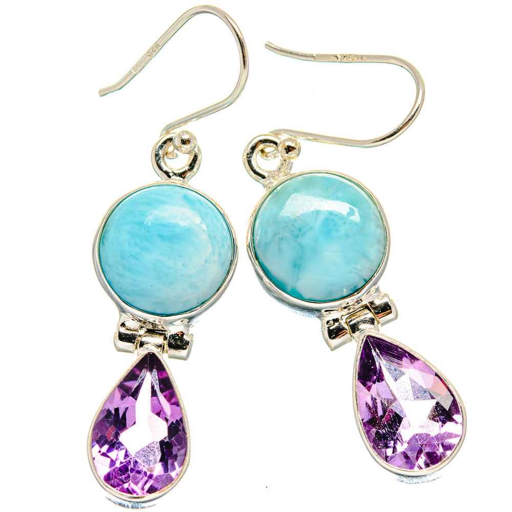 Larimar Earrings handcrafted by Anasilvercos - EARR424299