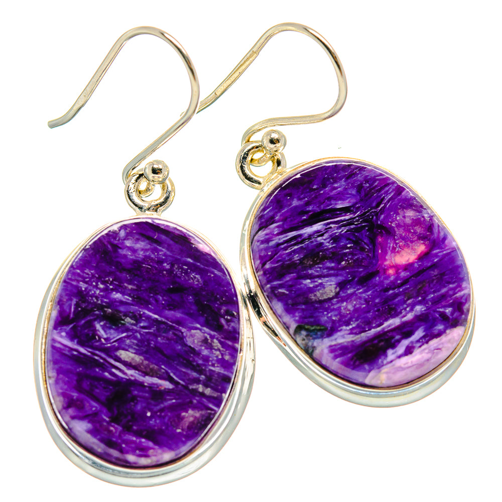 Charoite Earrings handcrafted by Anasilvercos - EARR424331