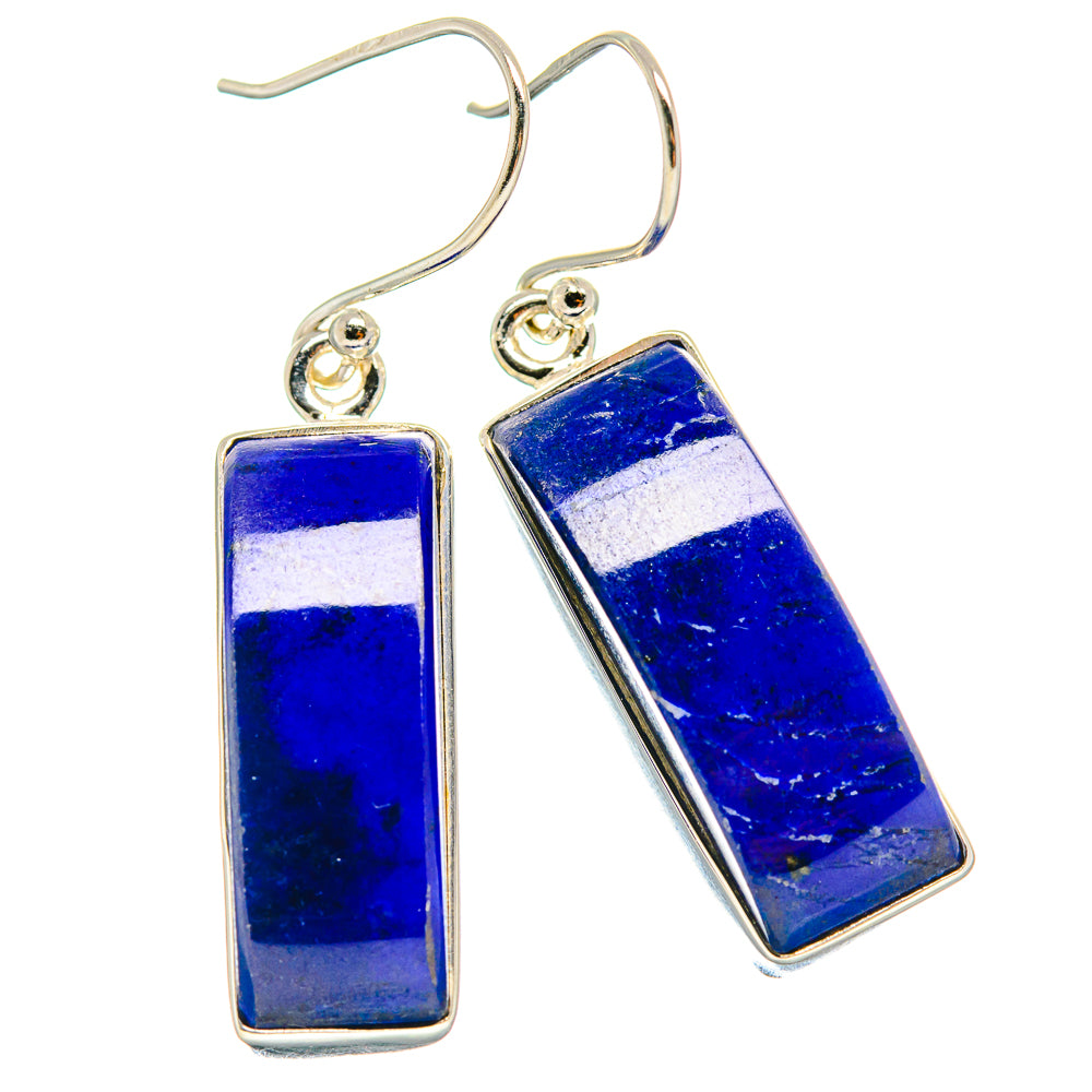 Lapis Lazuli Earrings handcrafted by Anasilvercos - EARR424334
