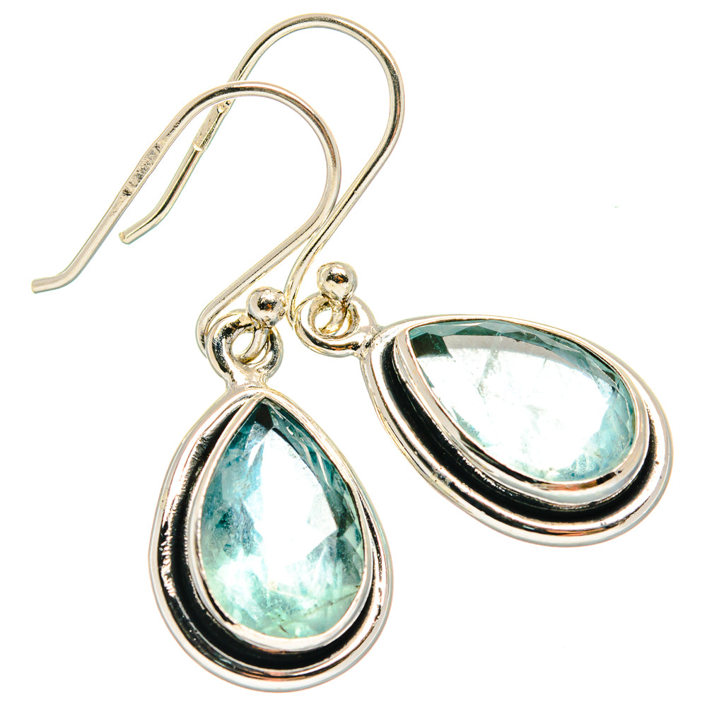 Blue Fluorite Earrings handcrafted by Anasilvercos - EARR424336