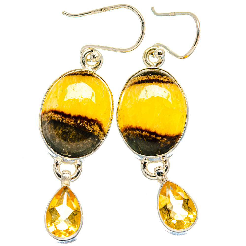 Septarian Nodule Earrings handcrafted by Anasilvercos - EARR424344