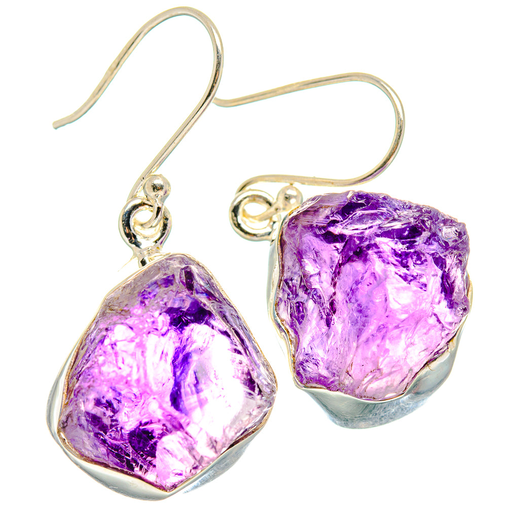 Amethyst Earrings handcrafted by Anasilvercos - EARR424354