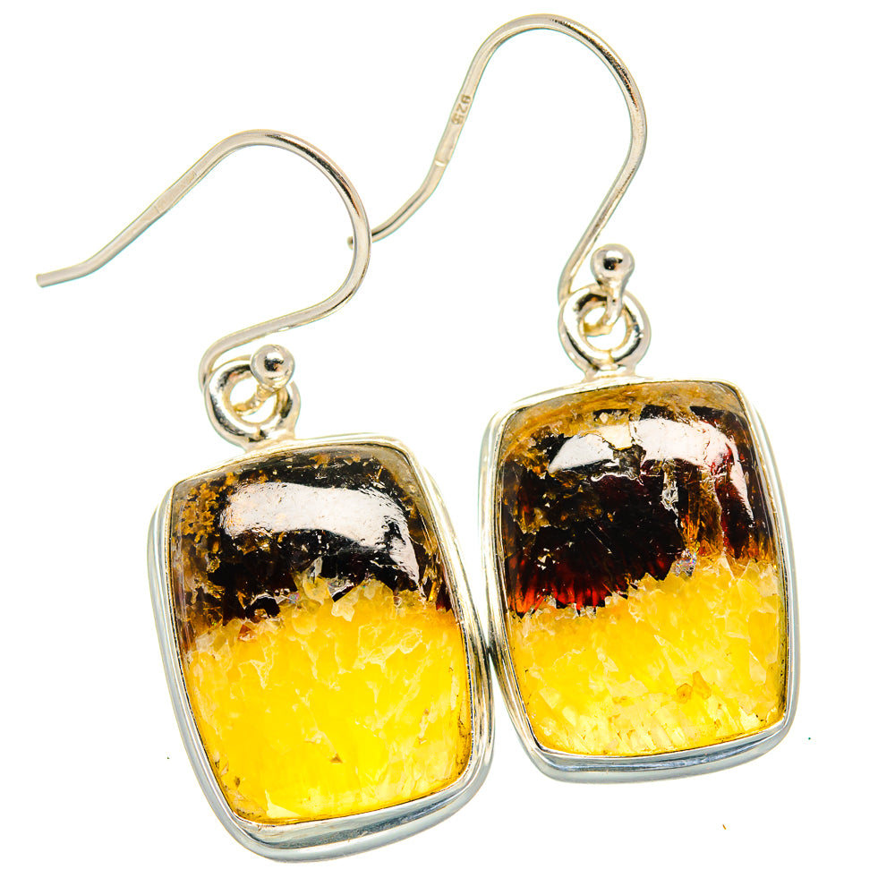 Septarian Nodule Earrings handcrafted by Anasilvercos - EARR424382