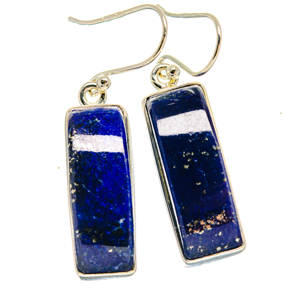 Lapis Lazuli Earrings handcrafted by Anasilvercos - EARR424393