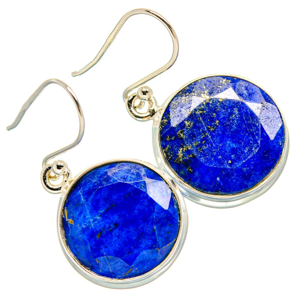 Lapis Lazuli Earrings handcrafted by Anasilvercos - EARR424430