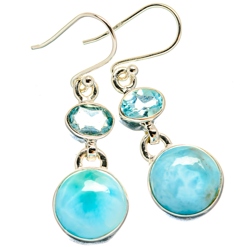 Larimar Earrings handcrafted by Anasilvercos - EARR424432