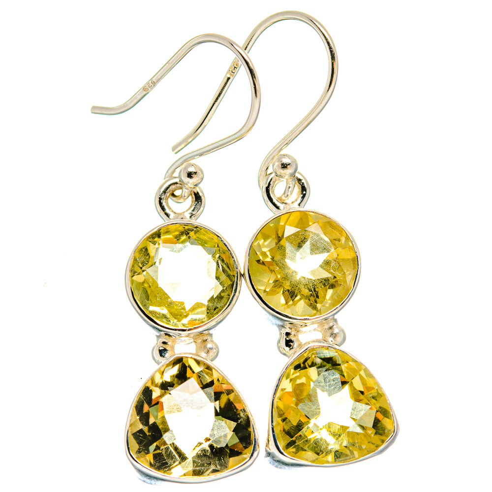 Citrine Earrings handcrafted by Anasilvercos - EARR424433