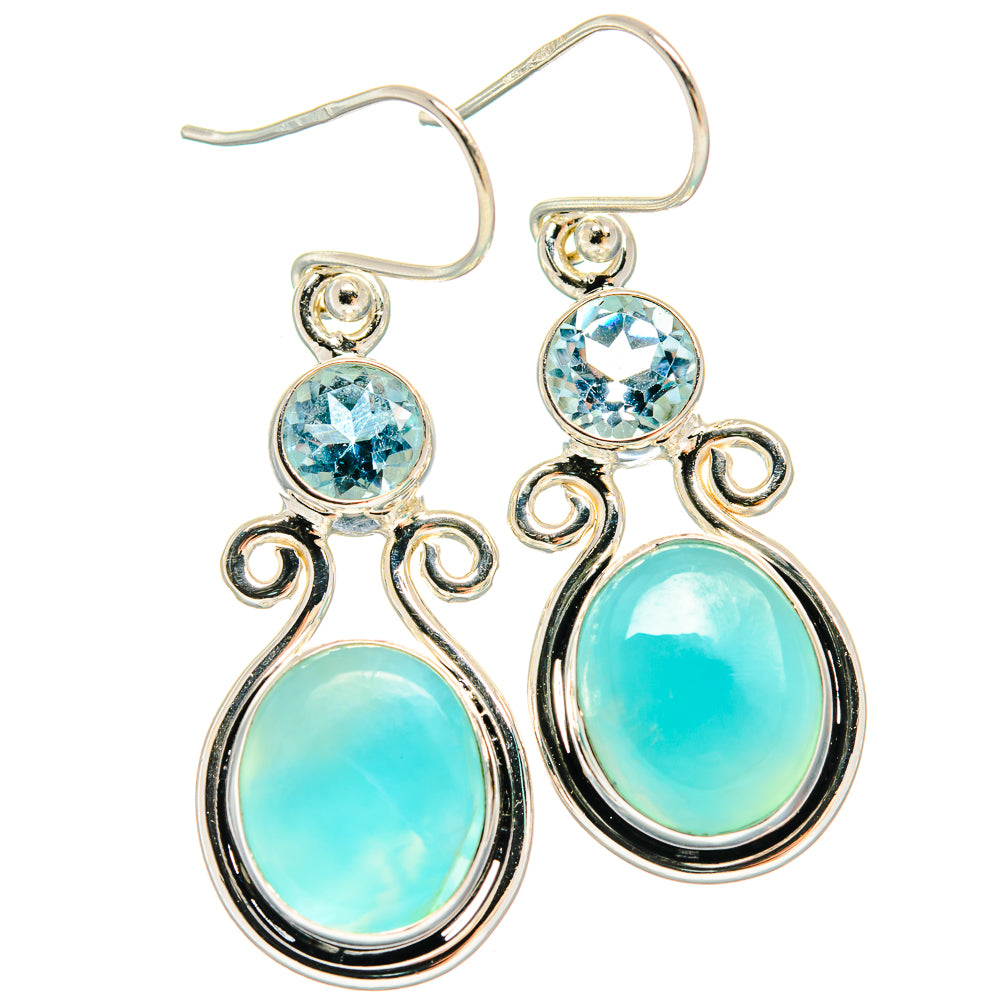 Larimar Earrings handcrafted by Anasilvercos - EARR424440