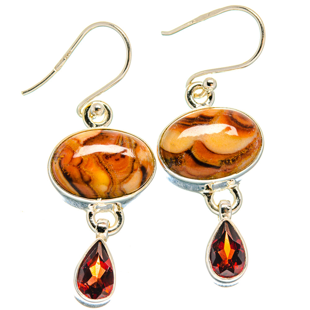 Imperial Jasper Earrings handcrafted by Anasilvercos - EARR424443