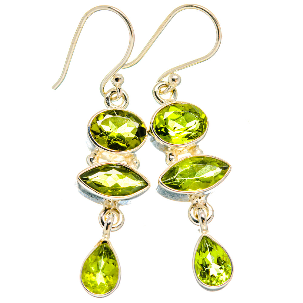 Peridot Earrings handcrafted by Anasilvercos - EARR424456