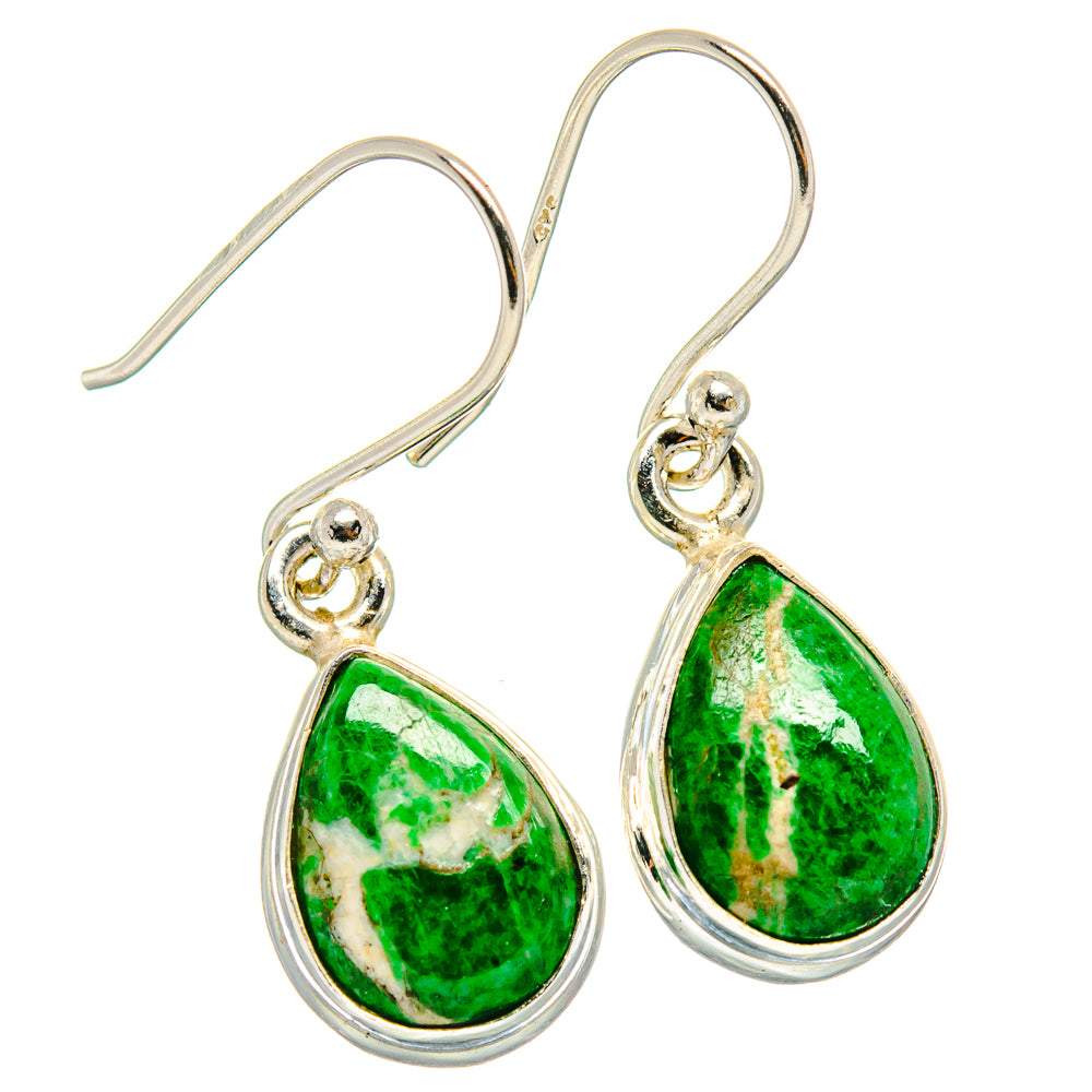 Gaspeite Earrings handcrafted by Anasilvercos - EARR424475