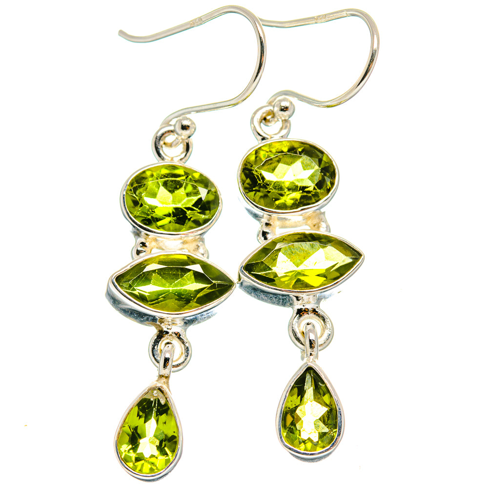 Peridot Earrings handcrafted by Anasilvercos - EARR424487