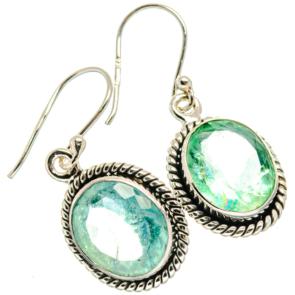 Green Fluorite Earrings handcrafted by Anasilvercos - EARR424493