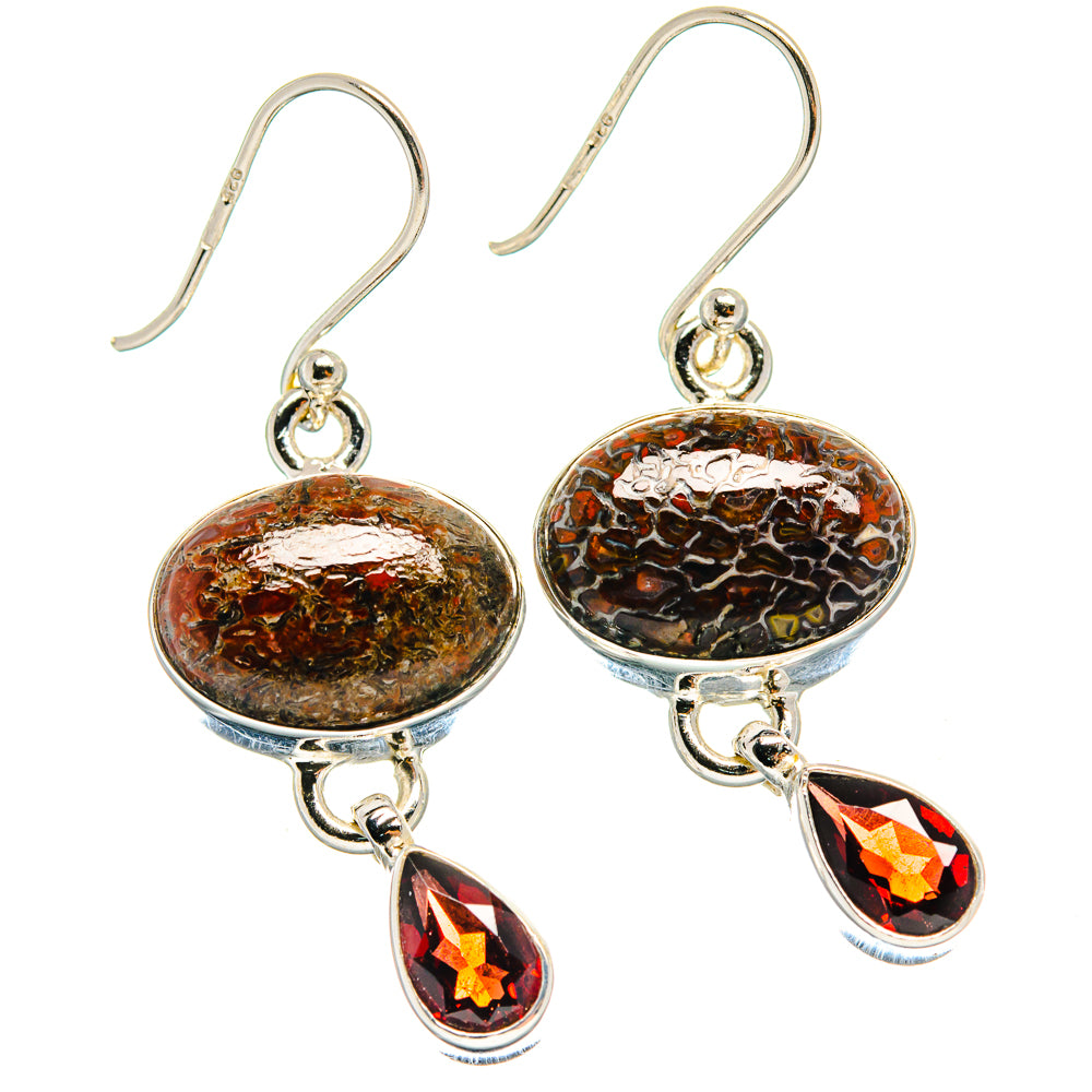Dinosaur Bone Earrings handcrafted by Anasilvercos - EARR424494