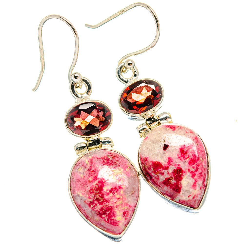 Thulite Earrings handcrafted by Anasilvercos - EARR424507
