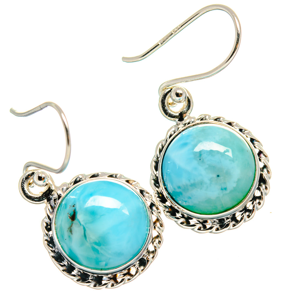 Larimar Earrings handcrafted by Anasilvercos - EARR424508