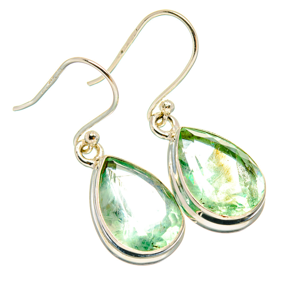 Prehnite Earrings handcrafted by Anasilvercos - EARR424516