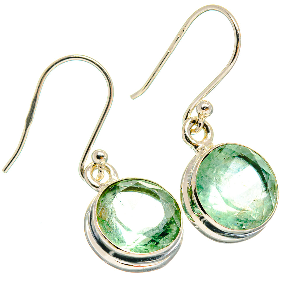 Green Fluorite Earrings handcrafted by Anasilvercos - EARR424538