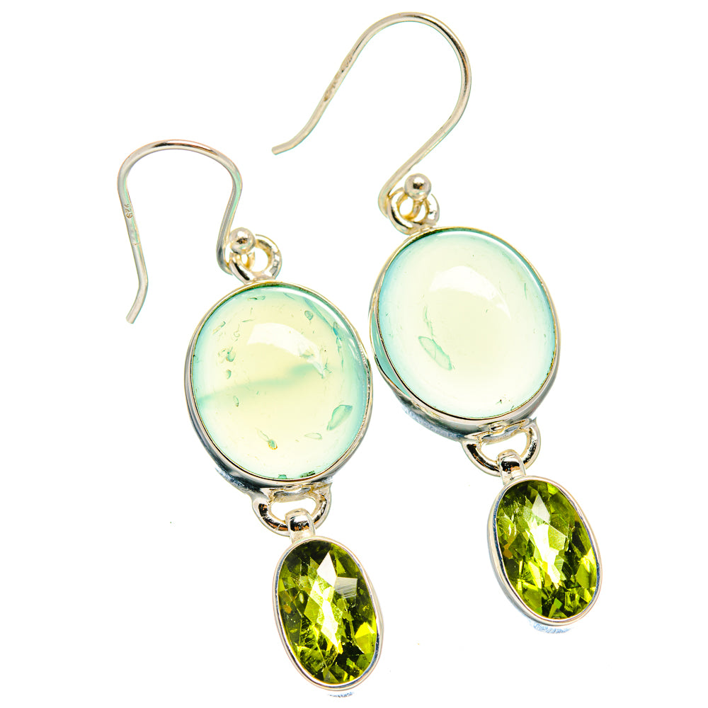 Prehnite Earrings handcrafted by Anasilvercos - EARR424540 - Photo 2