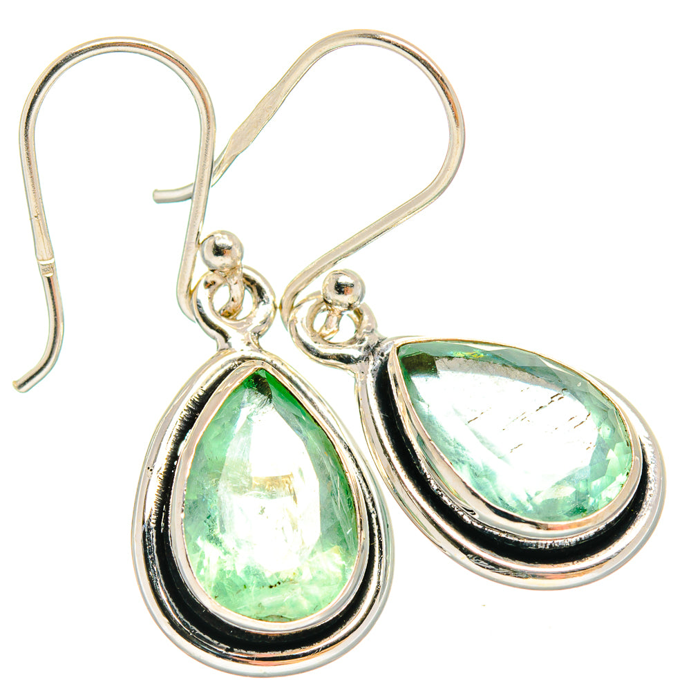 Green Fluorite Earrings handcrafted by Anasilvercos - EARR424542