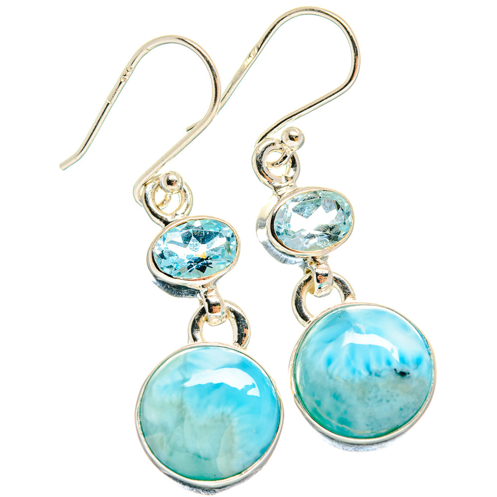 Larimar Earrings handcrafted by Anasilvercos - EARR424543