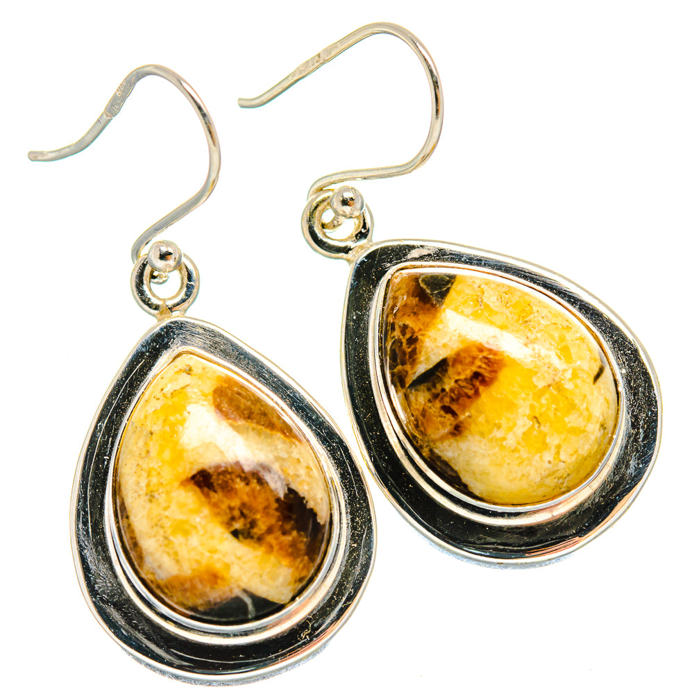 Septarian Nodule Earrings handcrafted by Anasilvercos - EARR424552 - Photo 2