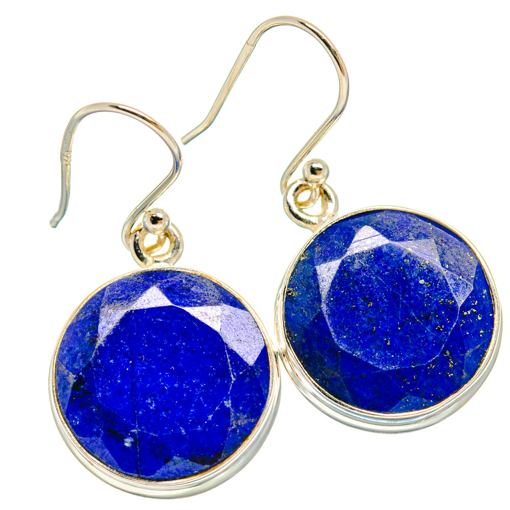 Lapis Lazuli Earrings handcrafted by Anasilvercos - EARR424553
