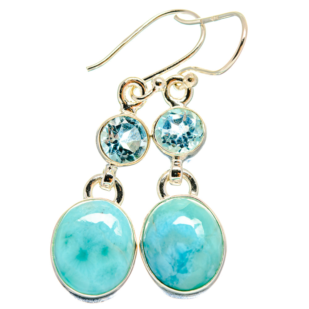 Larimar Earrings handcrafted by Anasilvercos - EARR424563