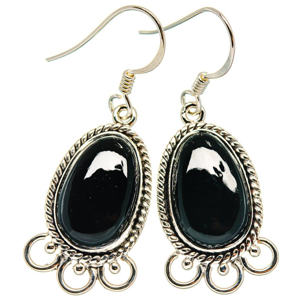 Black Onyx Earrings handcrafted by Anasilvercos - EARR424581