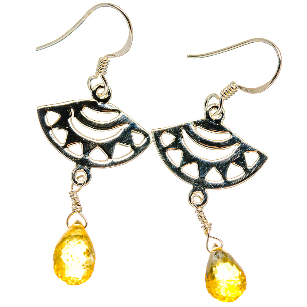 Citrine Earrings handcrafted by Anasilvercos - EARR424584