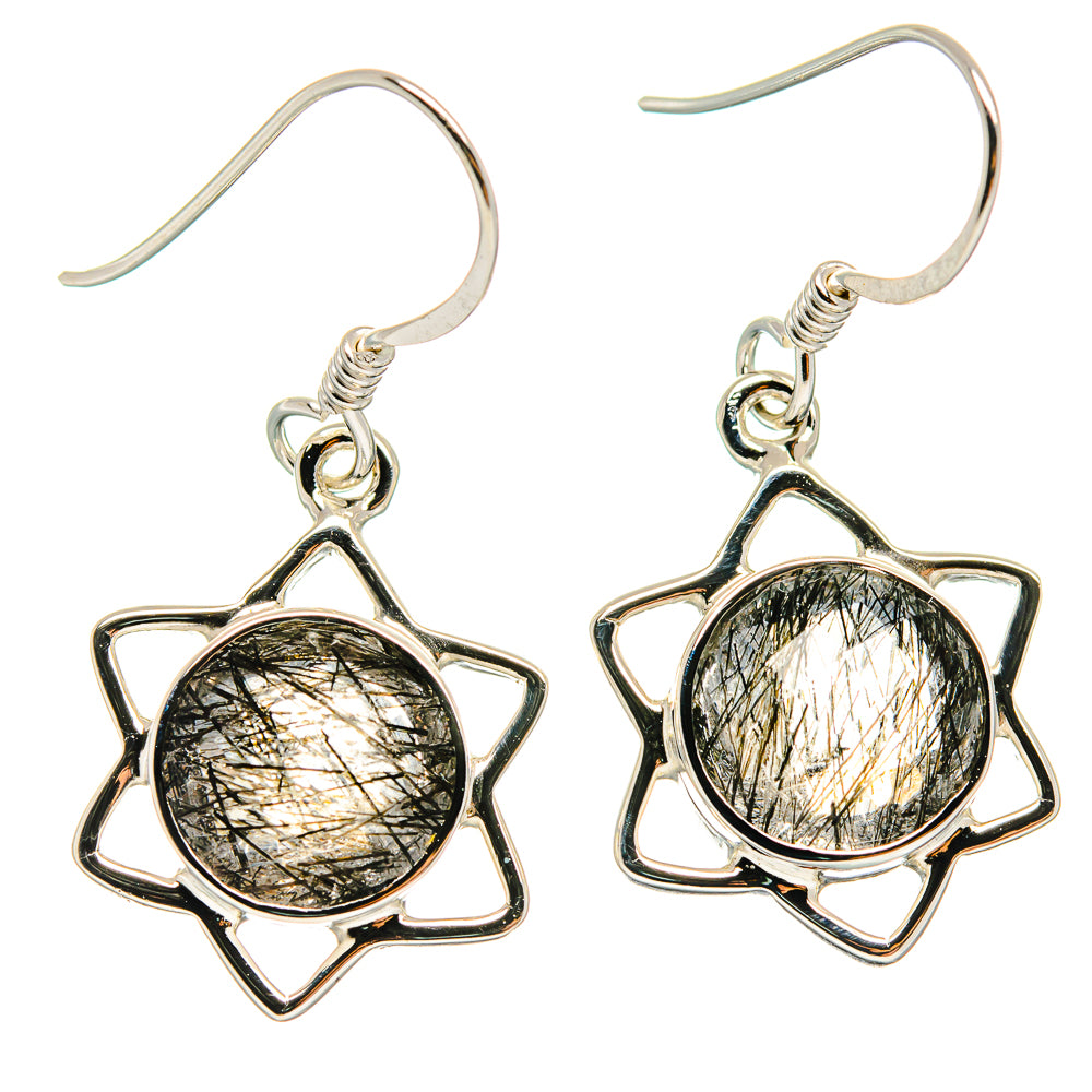 Tourmalinated Quartz Earrings handcrafted by Anasilvercos - EARR424595