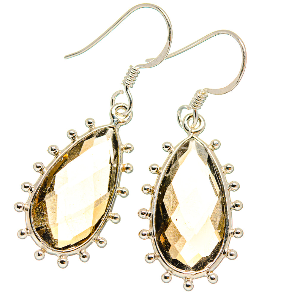 Smoky Quartz Earrings handcrafted by Anasilvercos - EARR424602