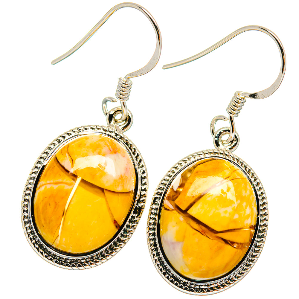 Brecciated Mookaite Earrings handcrafted by Anasilvercos - EARR424608