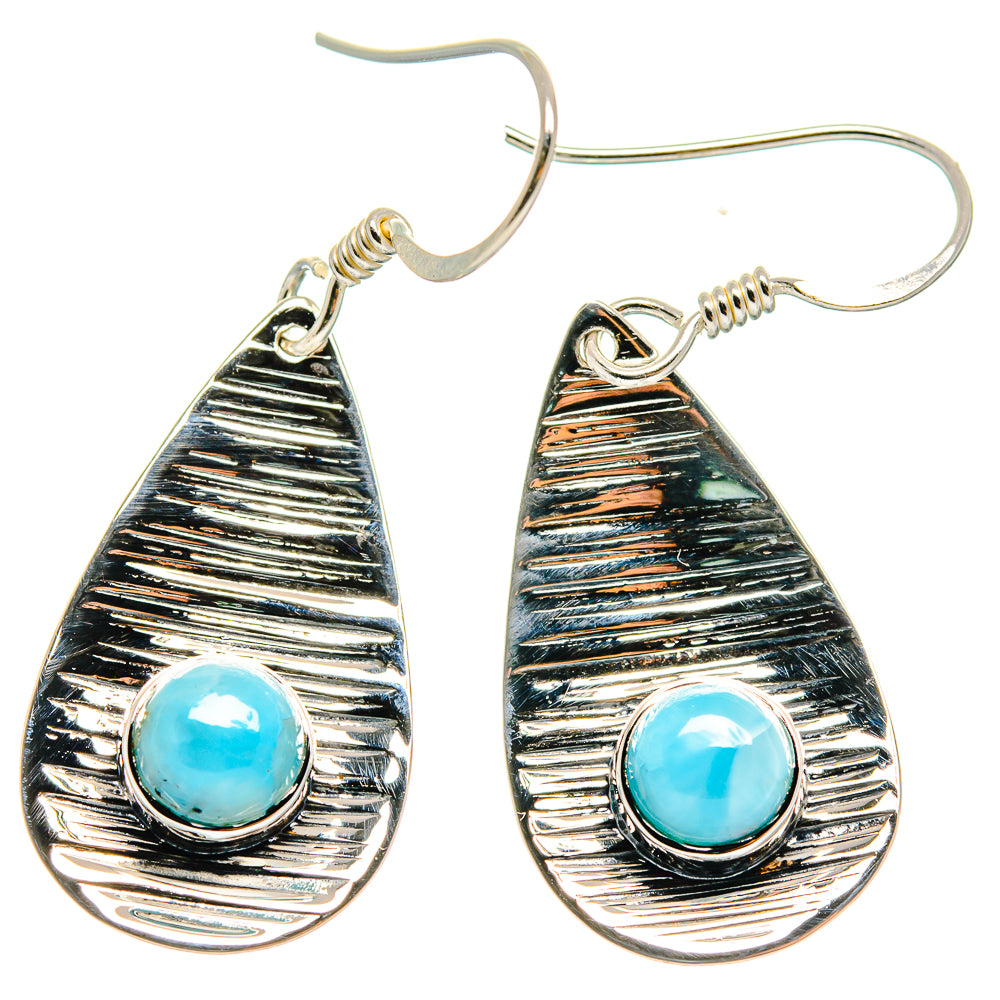 Larimar Earrings handcrafted by Anasilvercos - EARR424614