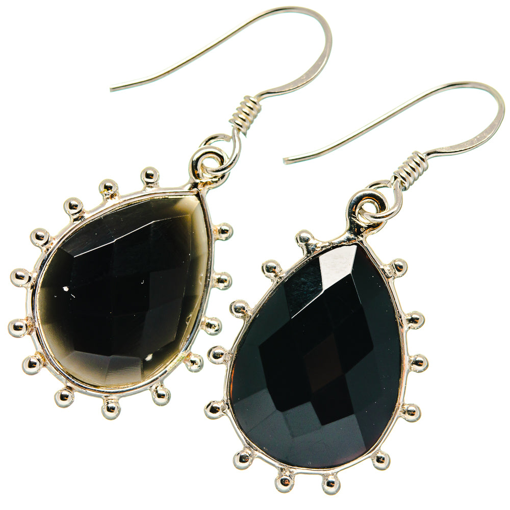 Black Onyx Earrings handcrafted by Anasilvercos - EARR424620
