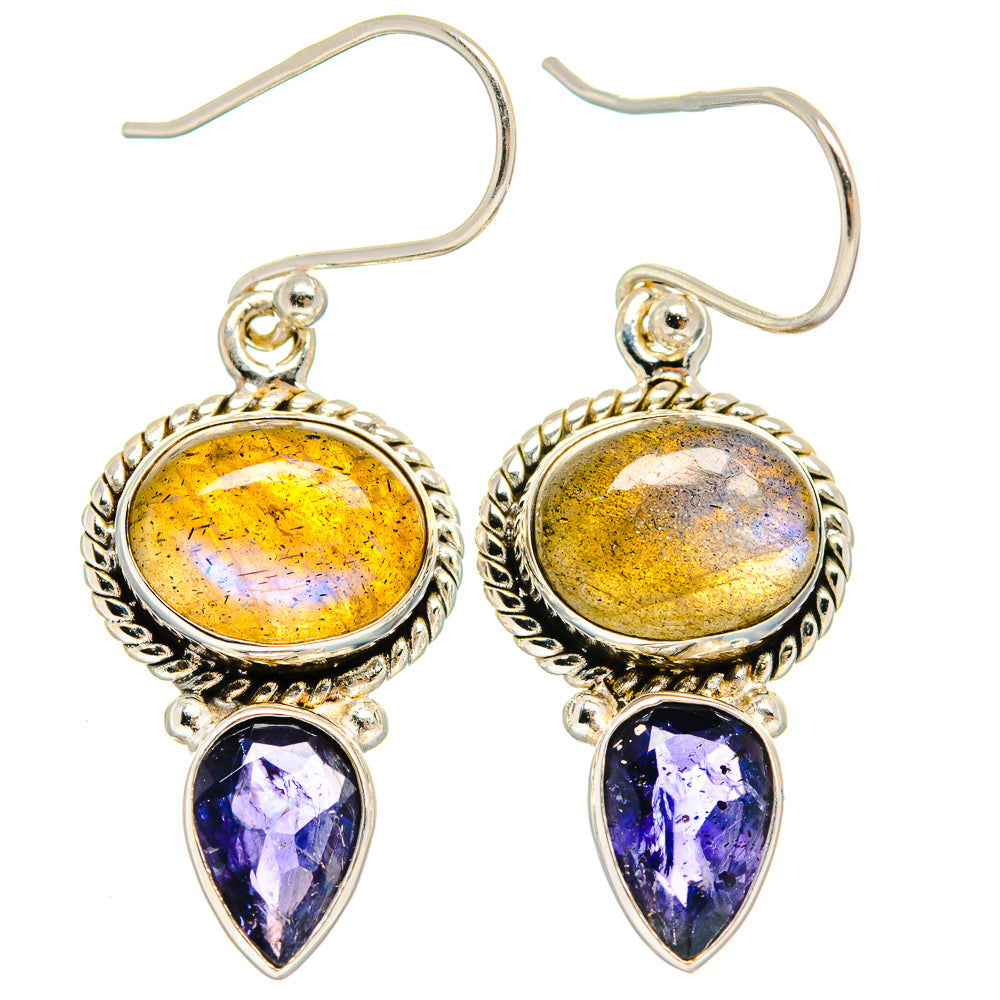 Labradorite Earrings handcrafted by Anasilvercos - EARR424624