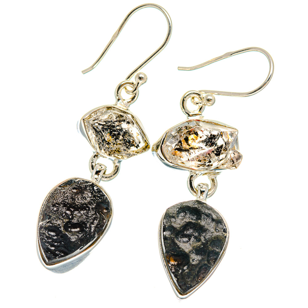 Tektite Earrings handcrafted by Anasilvercos - EARR424634