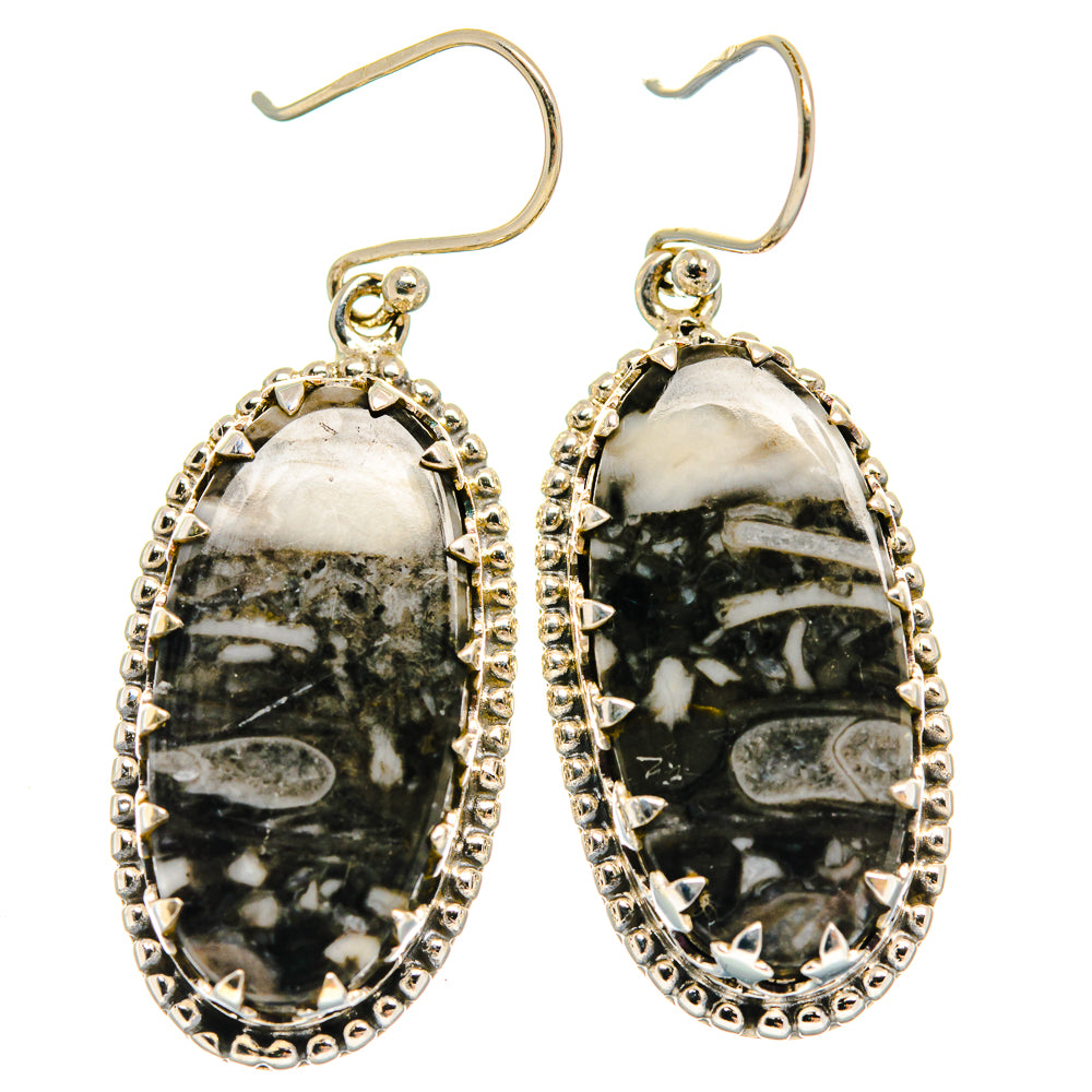 Tube Agate Earrings handcrafted by Anasilvercos - EARR424642 - Photo 2