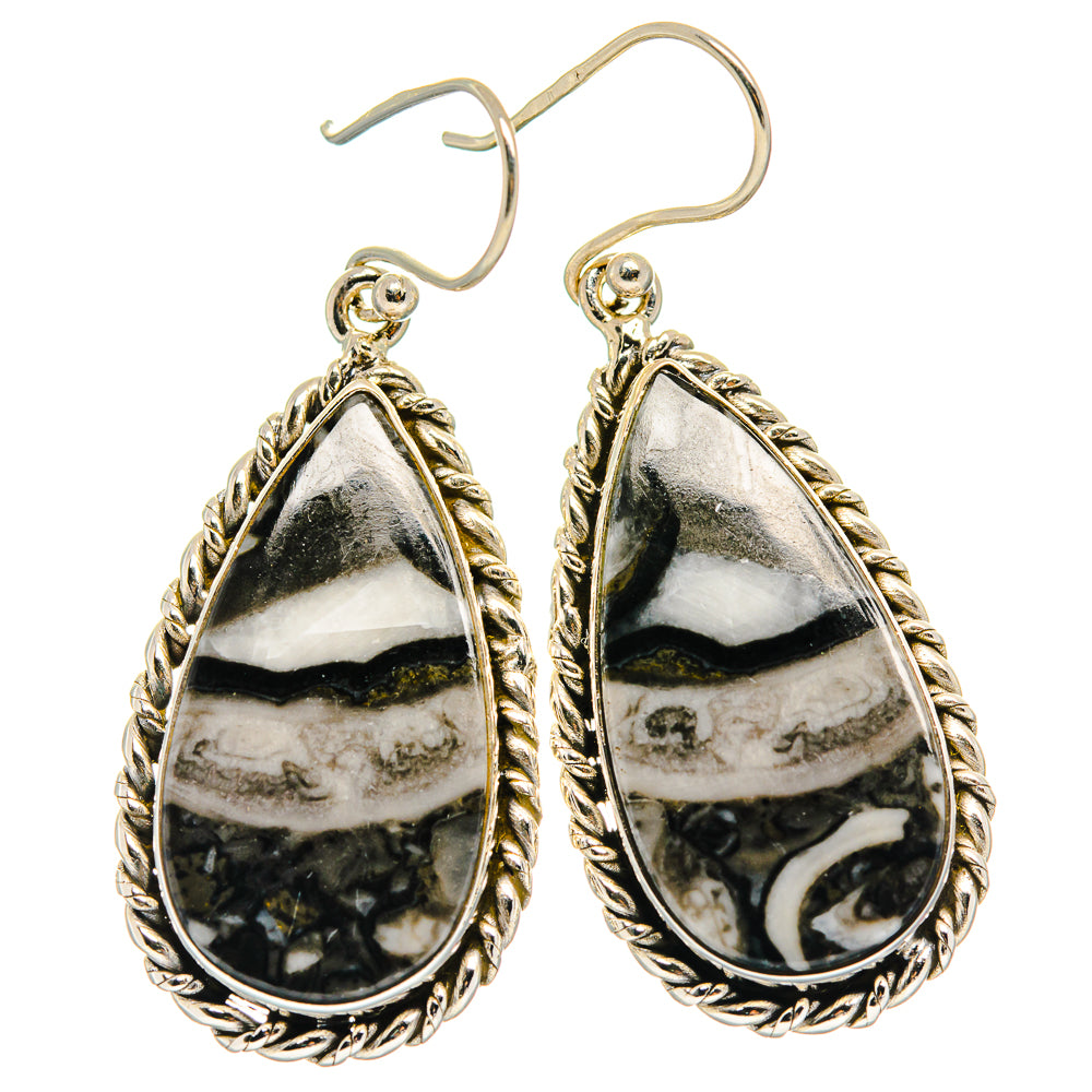Pinolith Jasper Earrings handcrafted by Anasilvercos - EARR424675