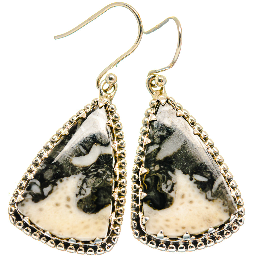 Pinolith Jasper Earrings handcrafted by Anasilvercos - EARR424684