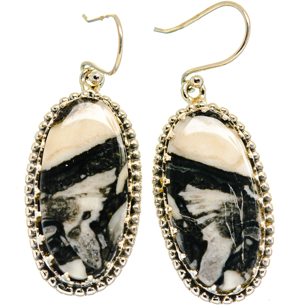 Pinolith Jasper Earrings handcrafted by Anasilvercos - EARR424714 - Photo 2